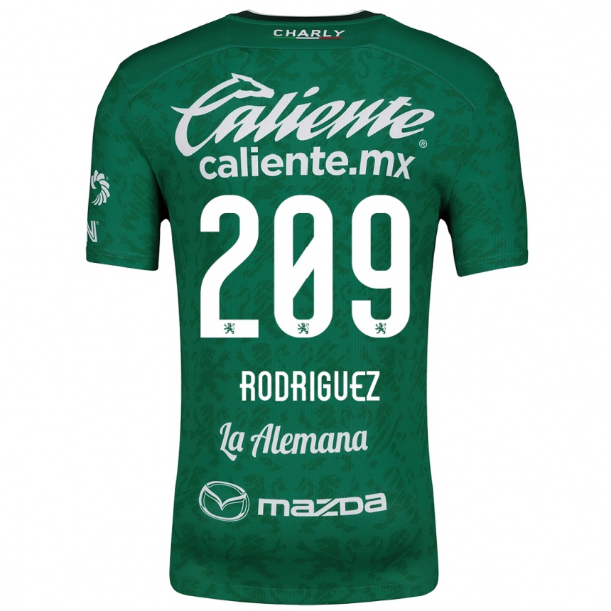 Vaikiškas Víctor Rodríguez #209 Žalia Balta Namų Marškinėliai 2024/25 T-Shirt