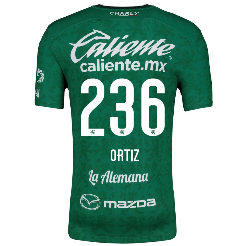 Vaikiškas Youssef Ortiz #236 Žalia Balta Namų Marškinėliai 2024/25 T-Shirt