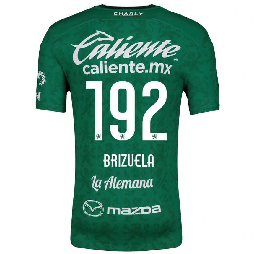 Vaikiškas Juan Brizuela #192 Žalia Balta Namų Marškinėliai 2024/25 T-Shirt