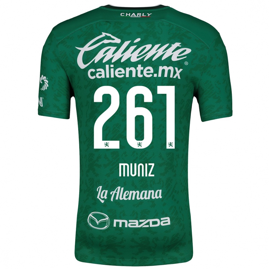 Vaikiškas César Muñiz #261 Žalia Balta Namų Marškinėliai 2024/25 T-Shirt