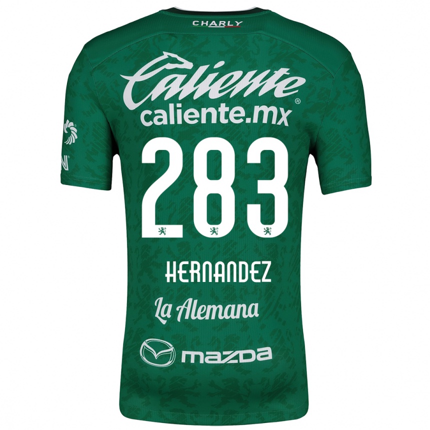 Vaikiškas Karin Hernández #283 Žalia Balta Namų Marškinėliai 2024/25 T-Shirt