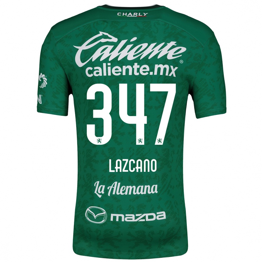 Vaikiškas Evan Lazcano #347 Žalia Balta Namų Marškinėliai 2024/25 T-Shirt