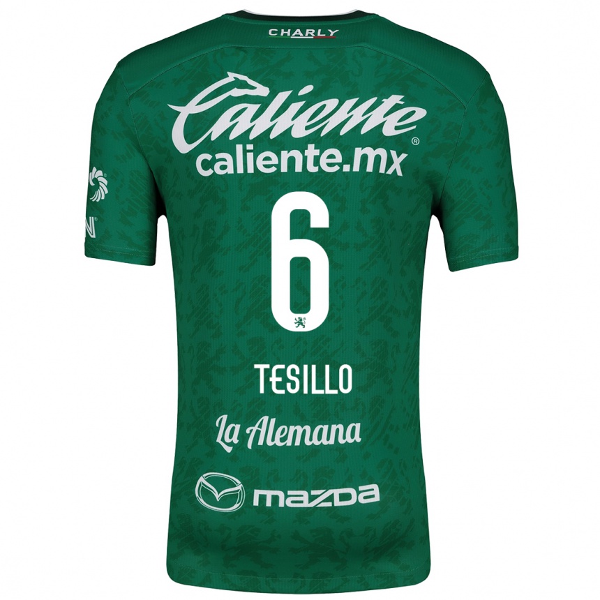 Vaikiškas William Tesillo #6 Žalia Balta Namų Marškinėliai 2024/25 T-Shirt