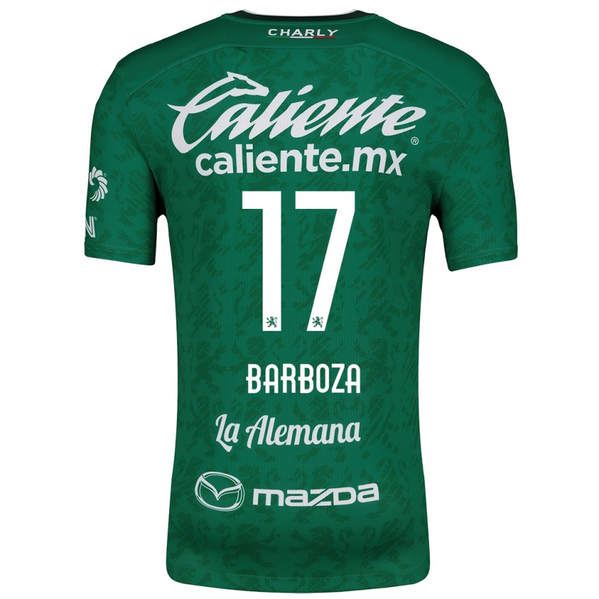 Vaikiškas Marypaz Barboza #17 Žalia Balta Namų Marškinėliai 2024/25 T-Shirt