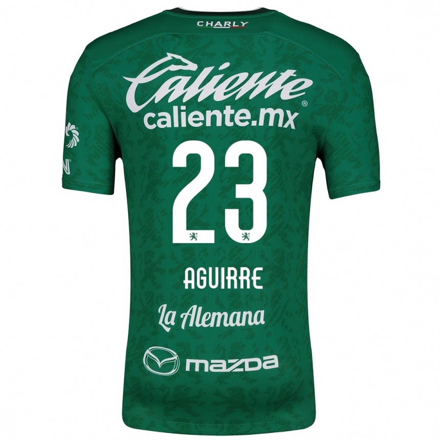 Vaikiškas Zoe Aguirre #23 Žalia Balta Namų Marškinėliai 2024/25 T-Shirt