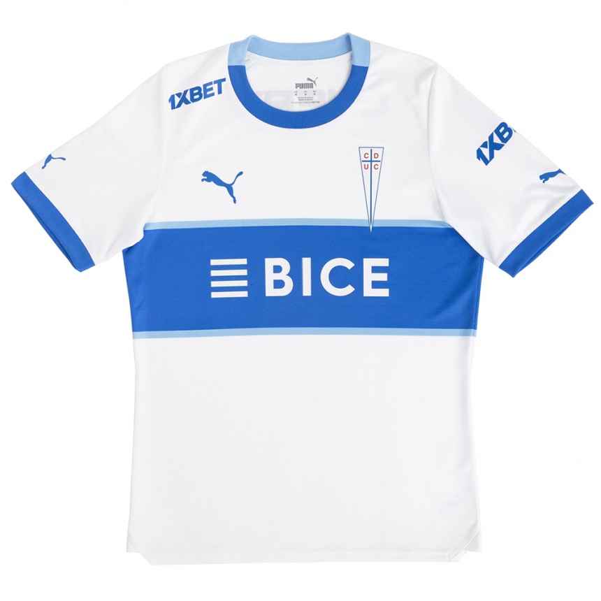 Vaikiškas César Pinares #10 Balta Mėlyna Namų Marškinėliai 2024/25 T-Shirt