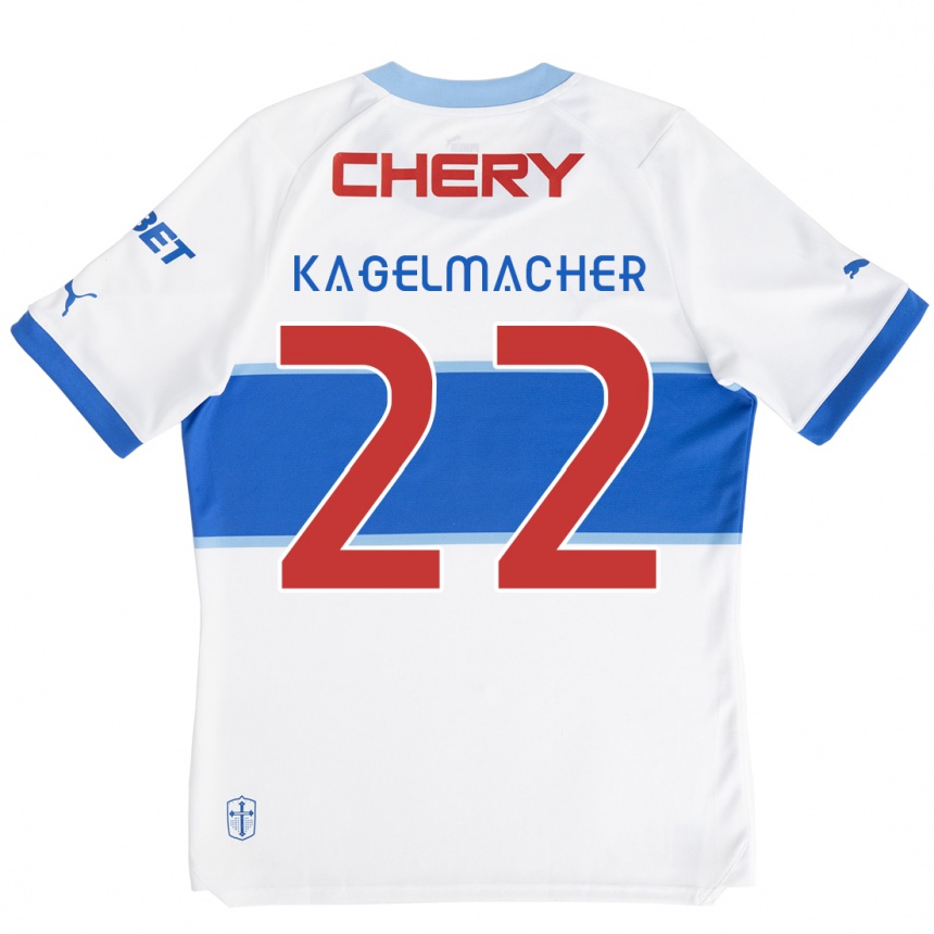 Vaikiškas Gary Kagelmacher #22 Balta Mėlyna Namų Marškinėliai 2024/25 T-Shirt