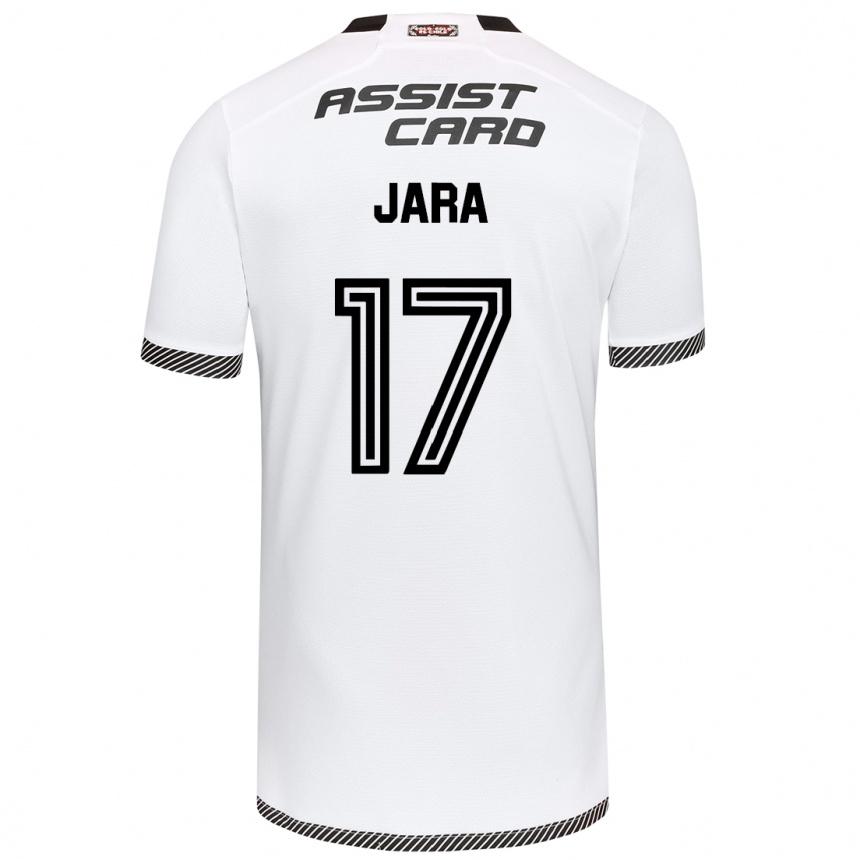 Vaikiškas Ignacio Jara #17 Balta Juoda Namų Marškinėliai 2024/25 T-Shirt