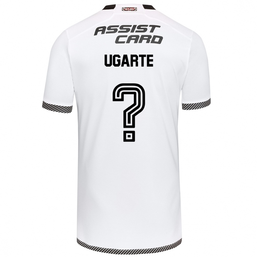 Vaikiškas Pablo Ugarte #0 Balta Juoda Namų Marškinėliai 2024/25 T-Shirt