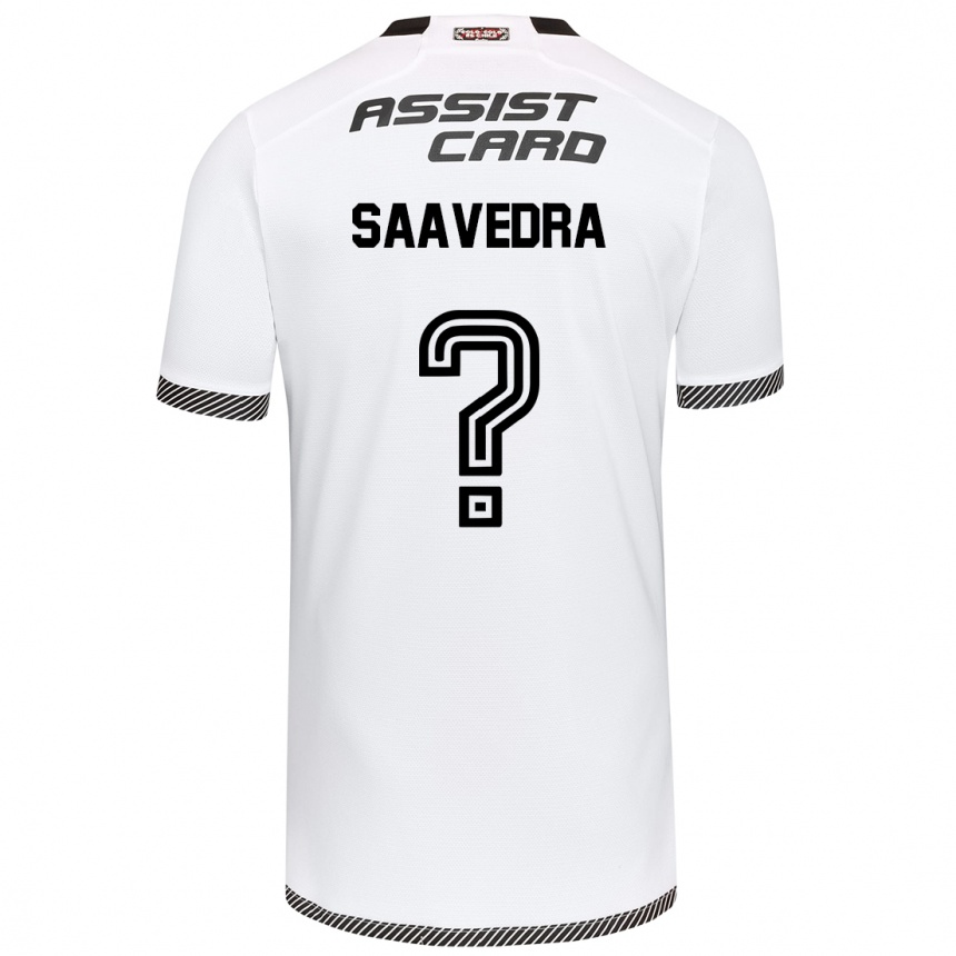 Vaikiškas Danilo Saavedra #0 Balta Juoda Namų Marškinėliai 2024/25 T-Shirt