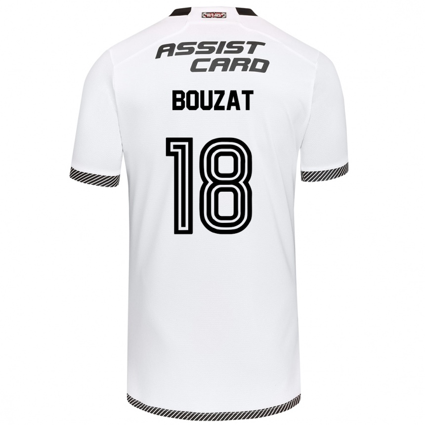 Vaikiškas Agustín Bouzat #18 Balta Juoda Namų Marškinėliai 2024/25 T-Shirt