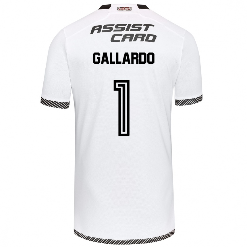 Vaikiškas Alexia Gallardo #1 Balta Juoda Namų Marškinėliai 2024/25 T-Shirt