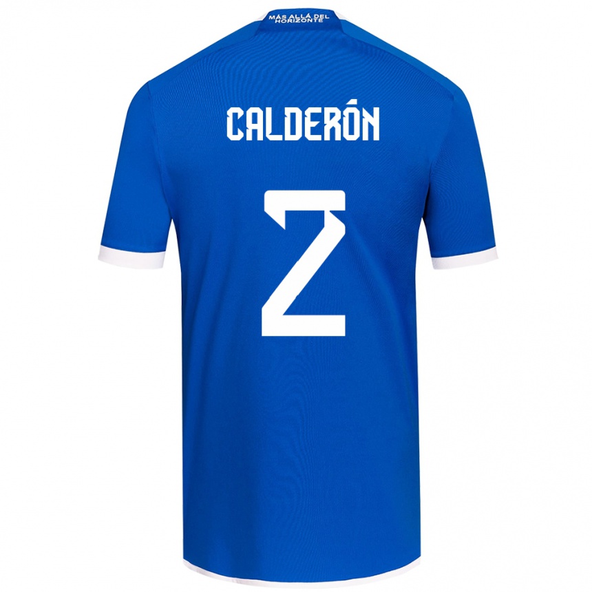 Vaikiškas Franco Calderón #2 Mėlyna Balta Namų Marškinėliai 2024/25 T-Shirt