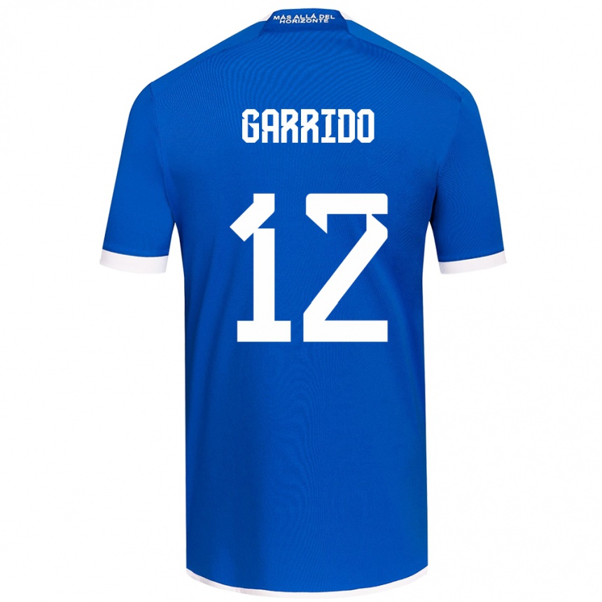 Vaikiškas Pedro Garrido #12 Mėlyna Balta Namų Marškinėliai 2024/25 T-Shirt