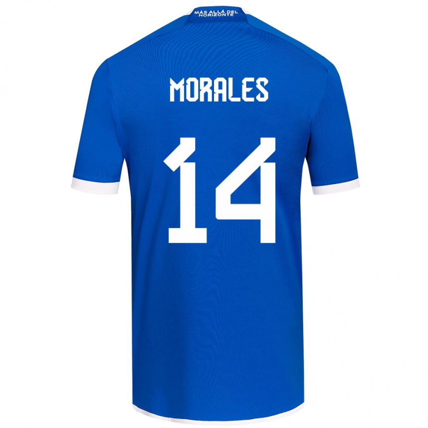 Vaikiškas Marcelo Morales #14 Mėlyna Balta Namų Marškinėliai 2024/25 T-Shirt