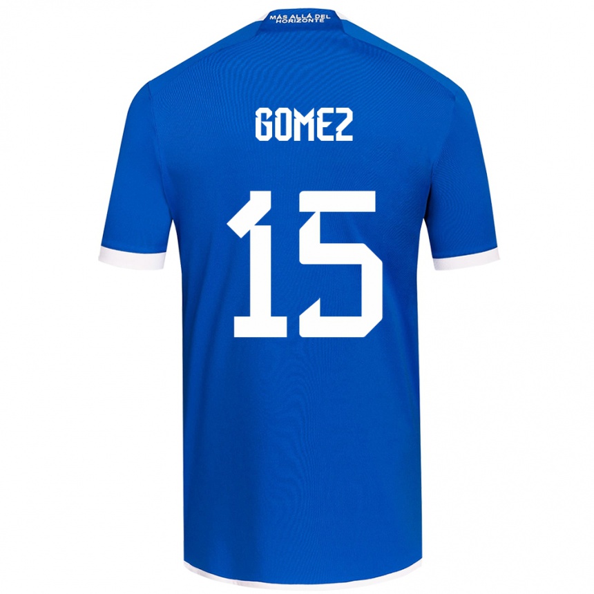 Vaikiškas Juan Pablo Gómez #15 Mėlyna Balta Namų Marškinėliai 2024/25 T-Shirt