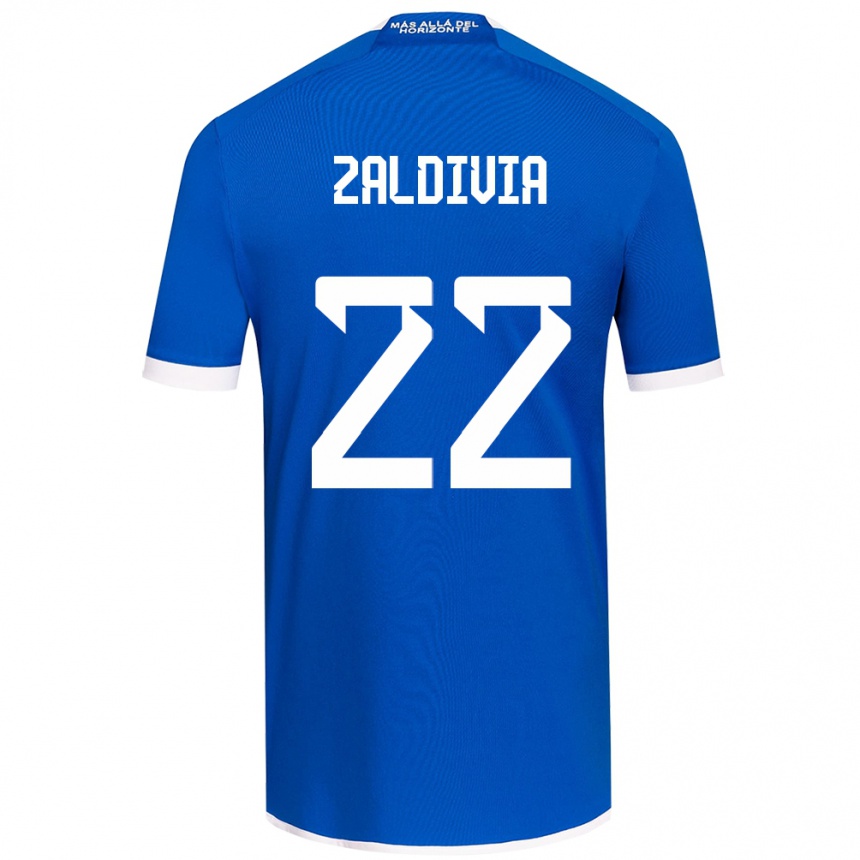 Vaikiškas Matías Zaldivia #22 Mėlyna Balta Namų Marškinėliai 2024/25 T-Shirt