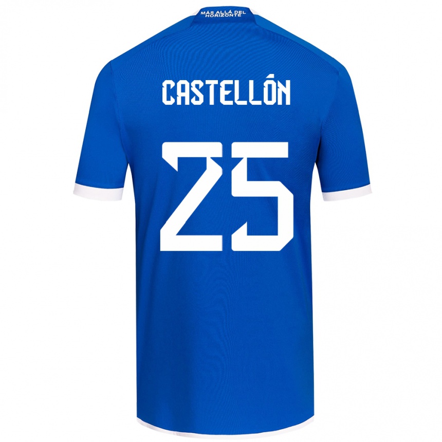 Vaikiškas Gabriel Castellón #25 Mėlyna Balta Namų Marškinėliai 2024/25 T-Shirt