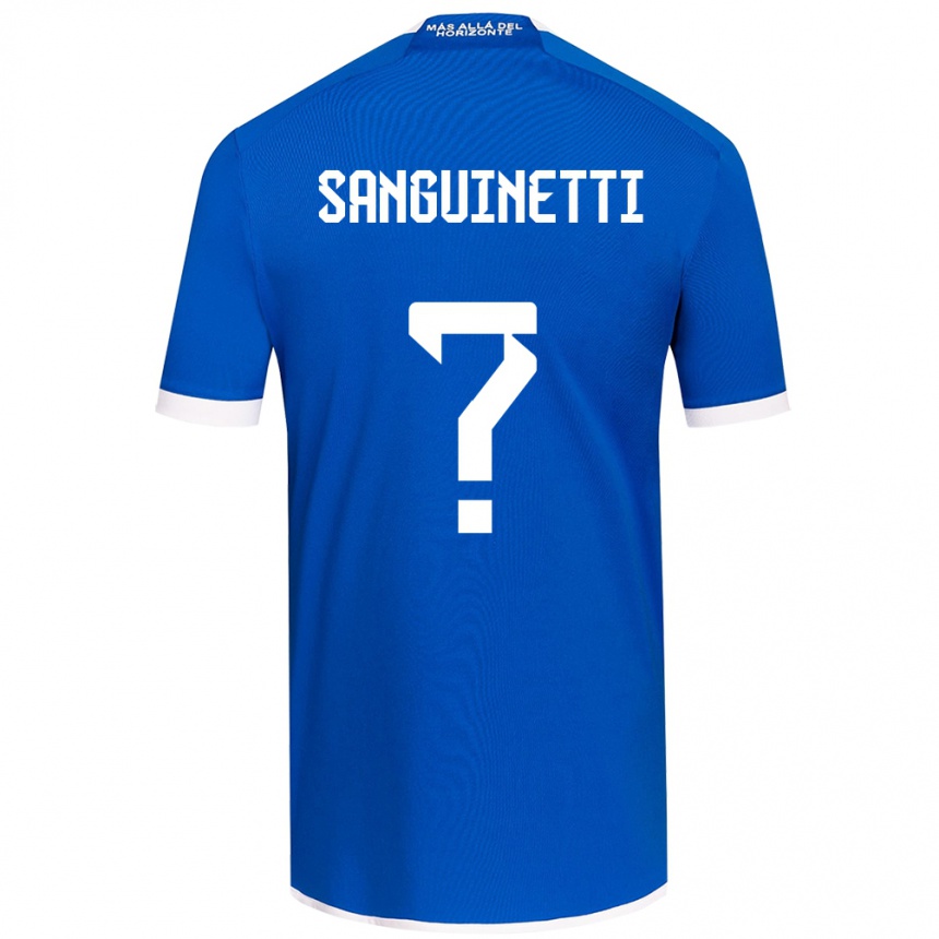 Vaikiškas Fernando Osorio Sanguinetti #0 Mėlyna Balta Namų Marškinėliai 2024/25 T-Shirt