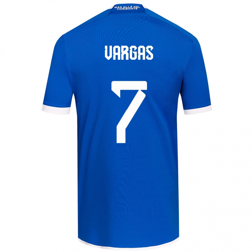 Vaikiškas Jeisson Vargas #7 Mėlyna Balta Namų Marškinėliai 2024/25 T-Shirt