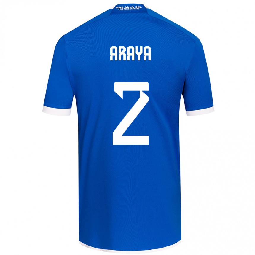 Vaikiškas Fernanda Araya #2 Mėlyna Balta Namų Marškinėliai 2024/25 T-Shirt