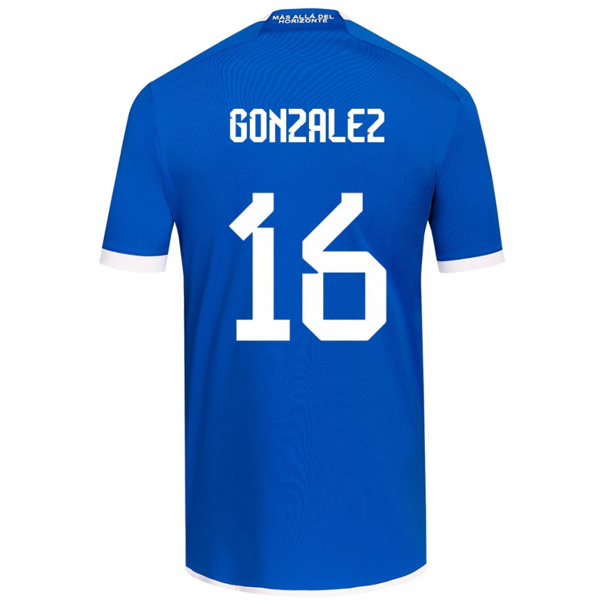 Vaikiškas Monserratt González #16 Mėlyna Balta Namų Marškinėliai 2024/25 T-Shirt