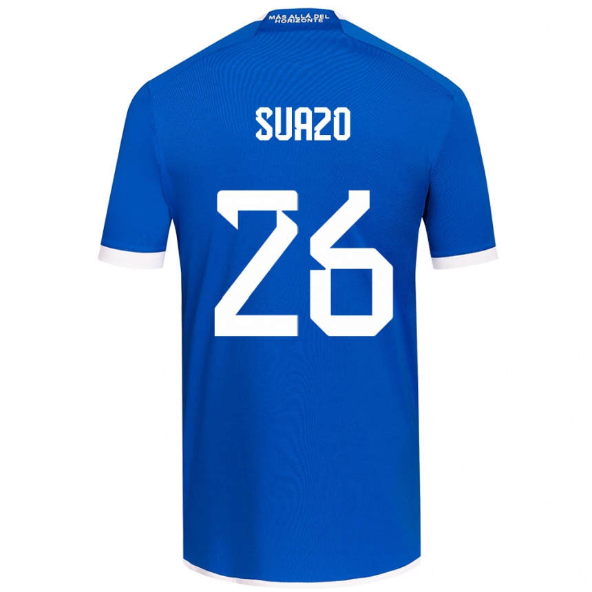 Vaikiškas Gretzel Suazo #26 Mėlyna Balta Namų Marškinėliai 2024/25 T-Shirt