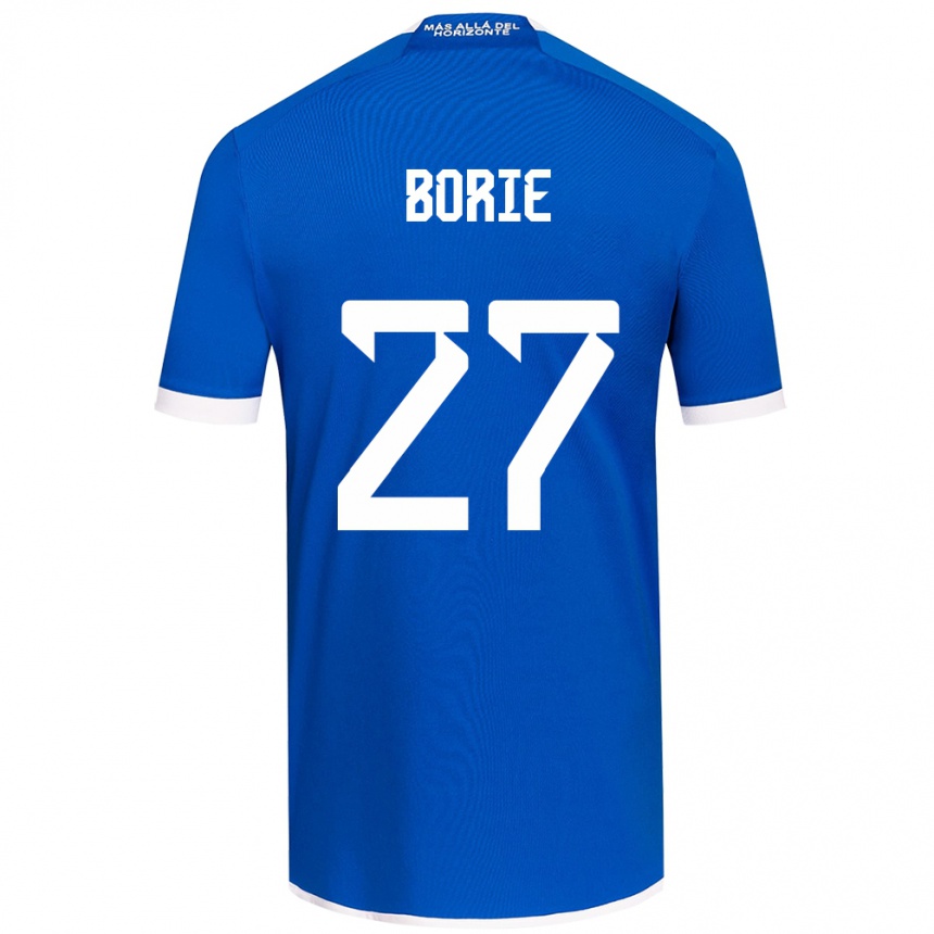 Vaikiškas Emilie Borie #27 Mėlyna Balta Namų Marškinėliai 2024/25 T-Shirt