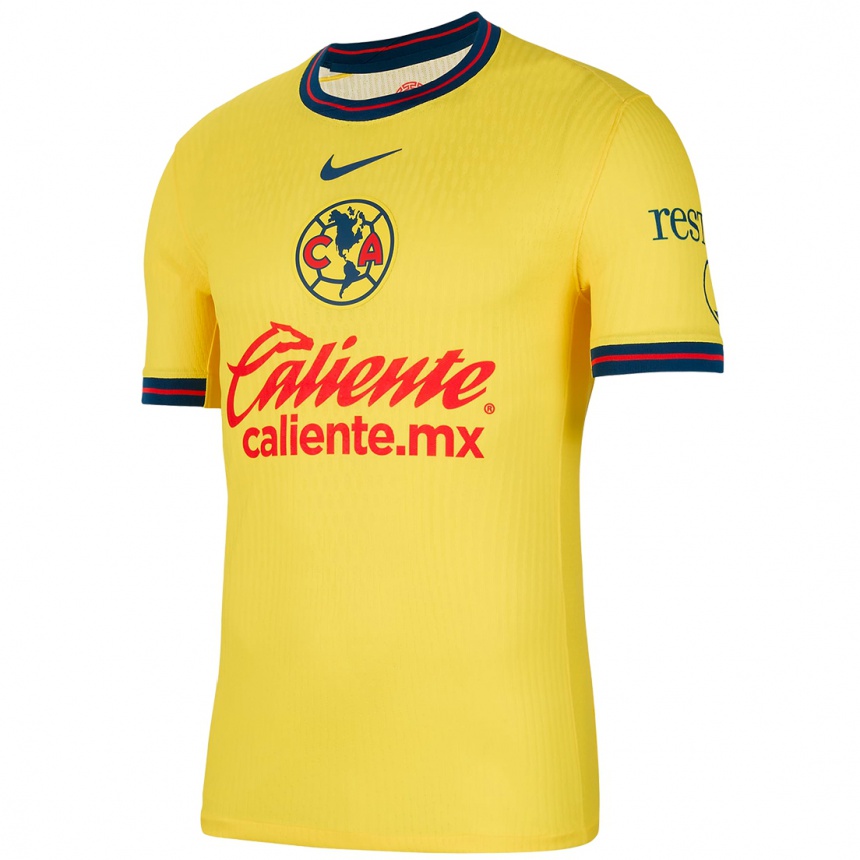 Vaikiškas Cristian Calderón #18 Geltona Mėlyna Namų Marškinėliai 2024/25 T-Shirt