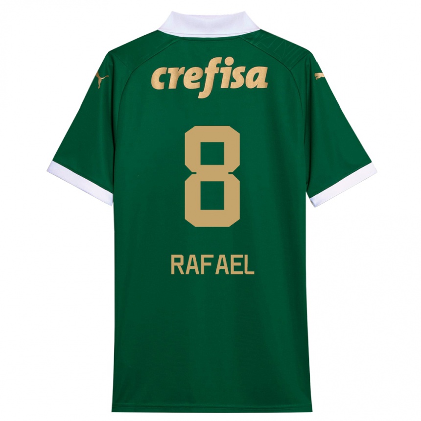 Vaikiškas Zé Rafael #8 Žalia Balta Namų Marškinėliai 2024/25 T-Shirt