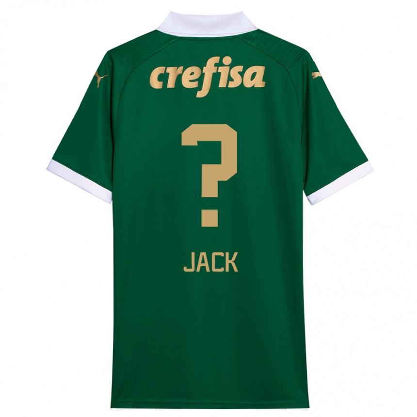 Vaikiškas Fellipe Jack #0 Žalia Balta Namų Marškinėliai 2024/25 T-Shirt