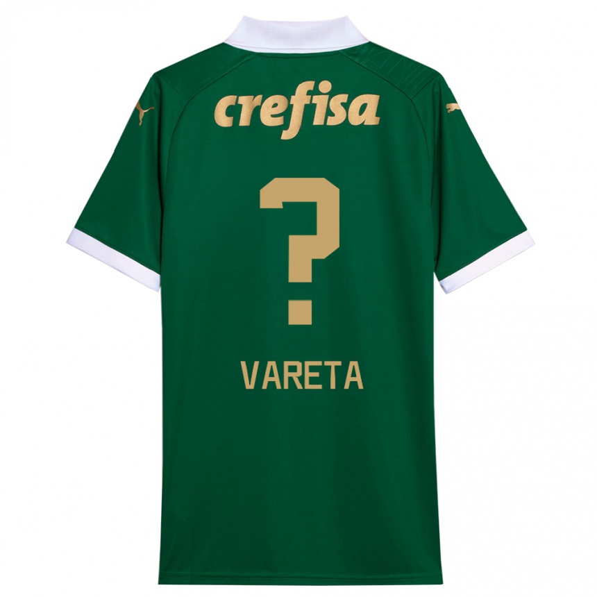 Vaikiškas Gabriel Vareta #0 Žalia Balta Namų Marškinėliai 2024/25 T-Shirt