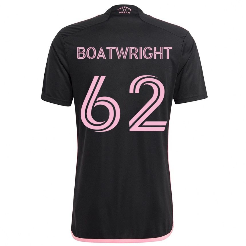 Vaikiškas Israel Boatwright #62 Juoda Išvykos Marškinėliai 2024/25 T-Shirt