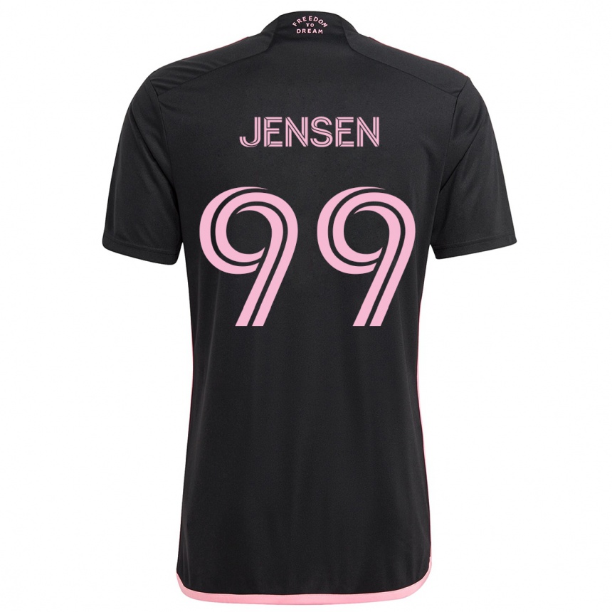 Vaikiškas Cole Jensen #99 Juoda Išvykos Marškinėliai 2024/25 T-Shirt