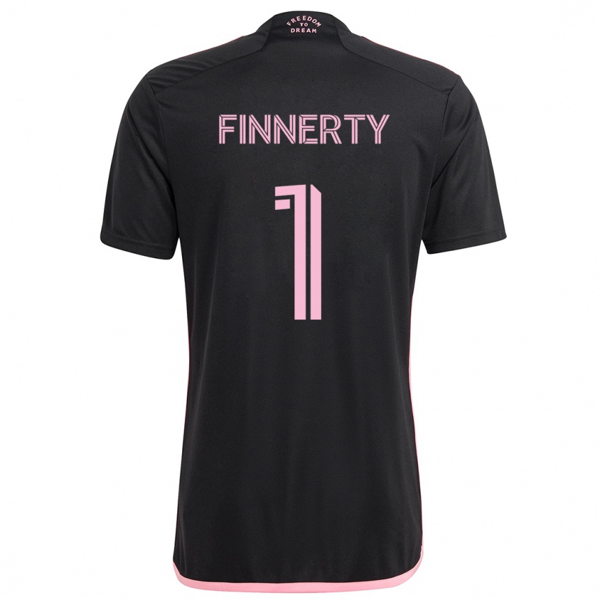 Vaikiškas Owen Finnerty #1 Juoda Išvykos Marškinėliai 2024/25 T-Shirt