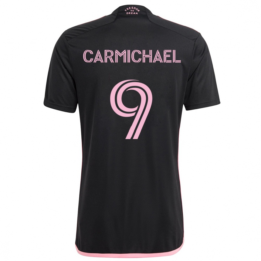 Vaikiškas Ryan Carmichael #9 Juoda Išvykos Marškinėliai 2024/25 T-Shirt