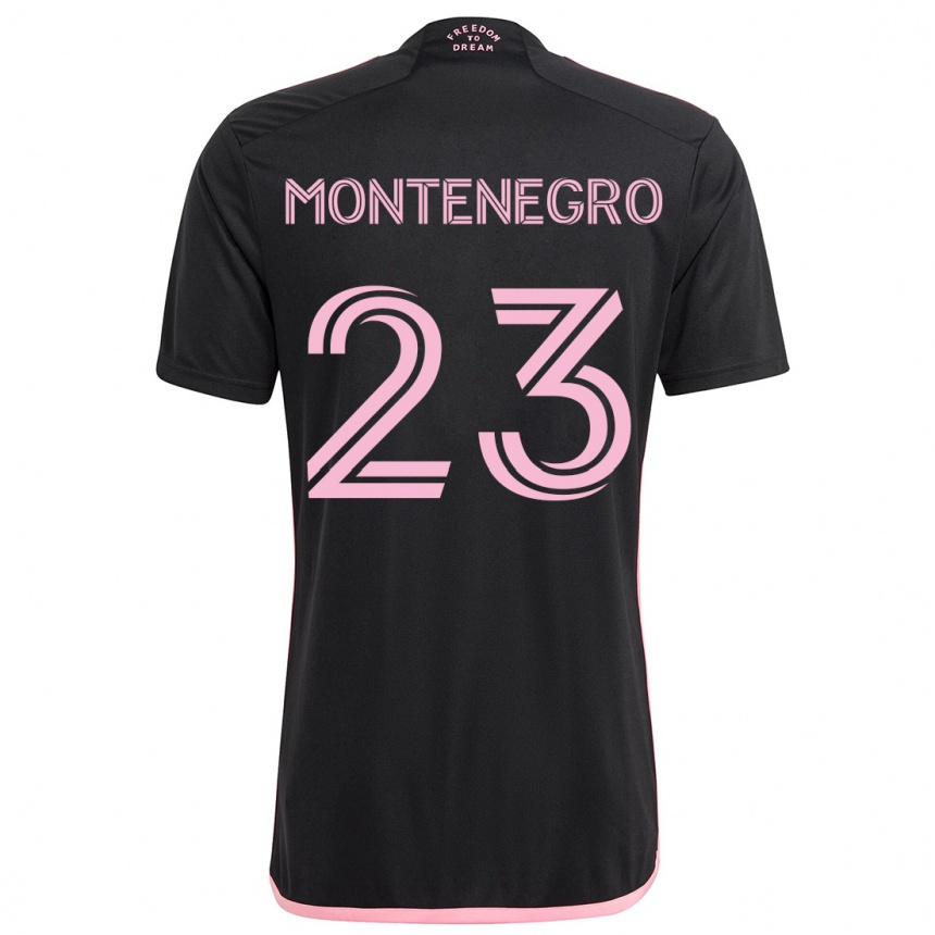 Vaikiškas Ricardo Montenegro #23 Juoda Išvykos Marškinėliai 2024/25 T-Shirt