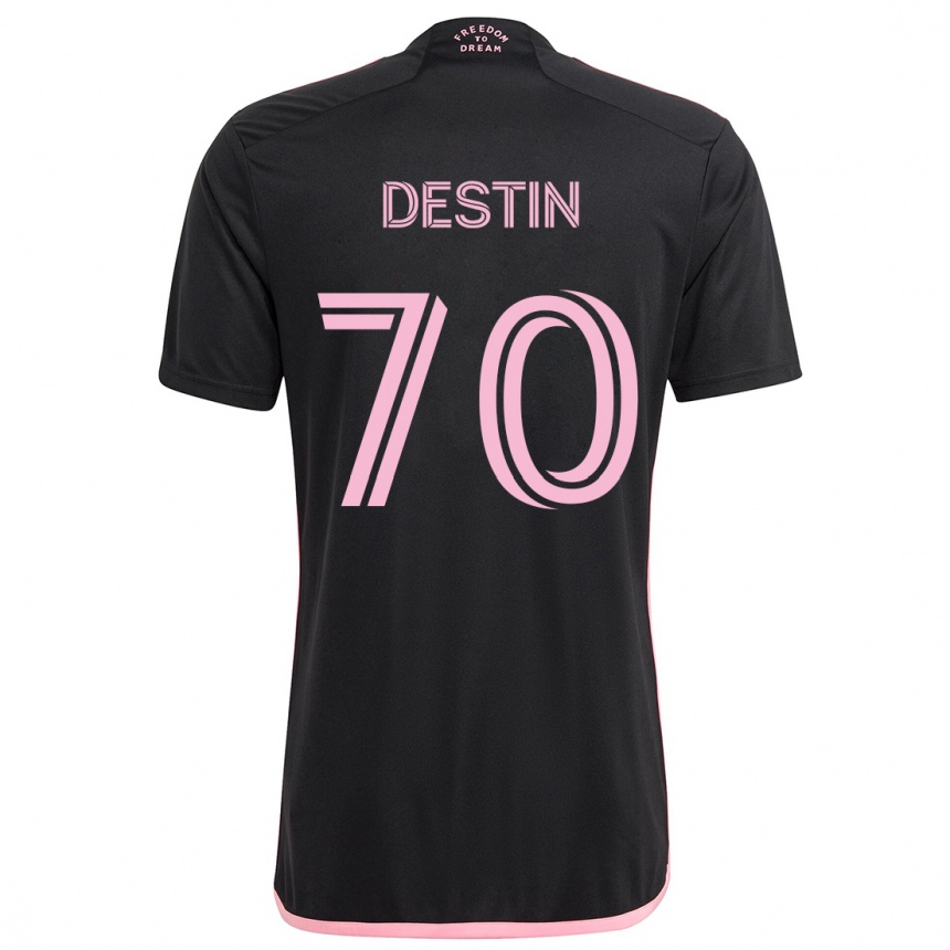 Vaikiškas Bryan Destin #70 Juoda Išvykos Marškinėliai 2024/25 T-Shirt