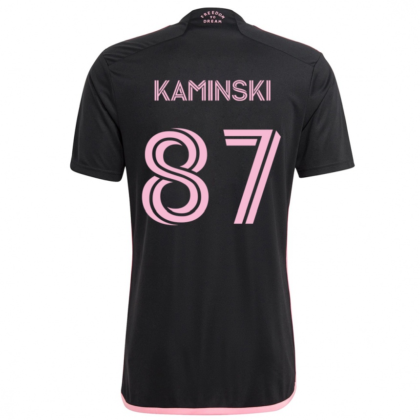 Vaikiškas Brett Kaminski #87 Juoda Išvykos Marškinėliai 2024/25 T-Shirt