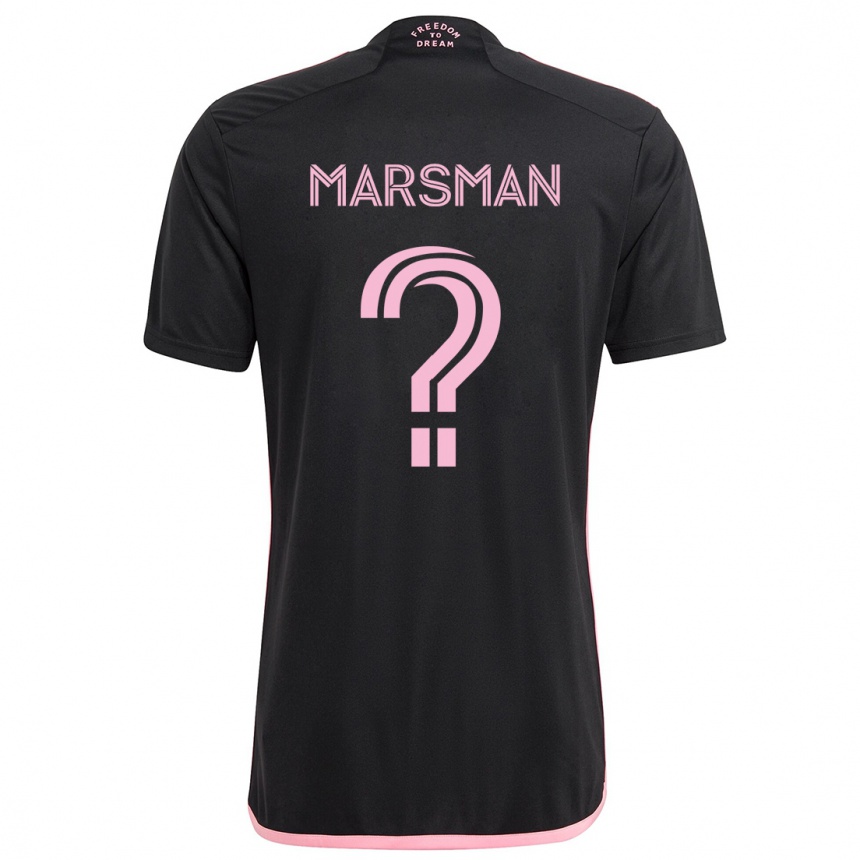 Vaikiškas Nick Marsman #0 Juoda Išvykos Marškinėliai 2024/25 T-Shirt