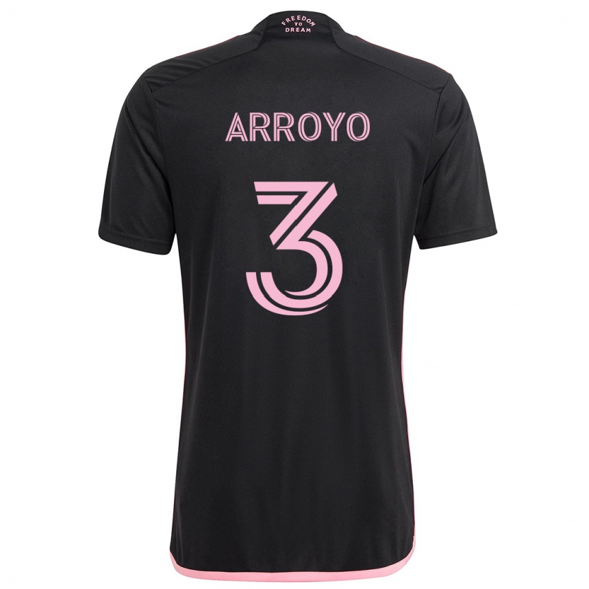 Vaikiškas Dixon Arroyo #3 Juoda Išvykos Marškinėliai 2024/25 T-Shirt