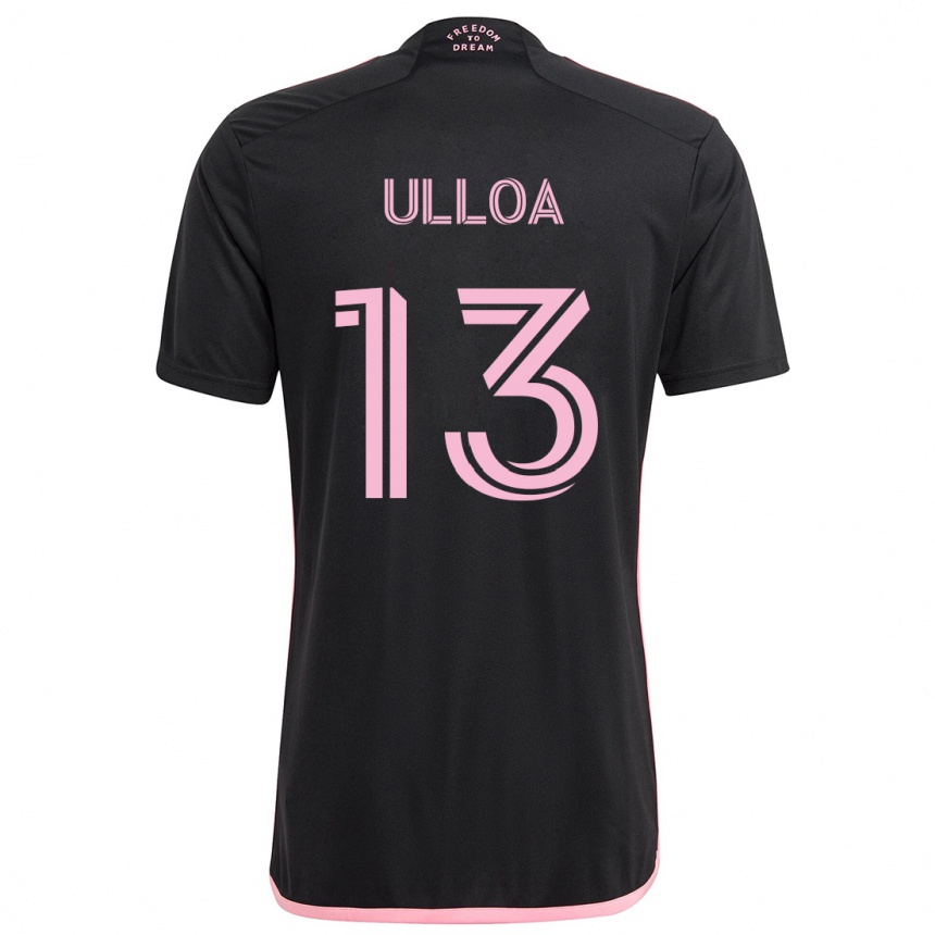 Vaikiškas Víctor Ulloa #13 Juoda Išvykos Marškinėliai 2024/25 T-Shirt