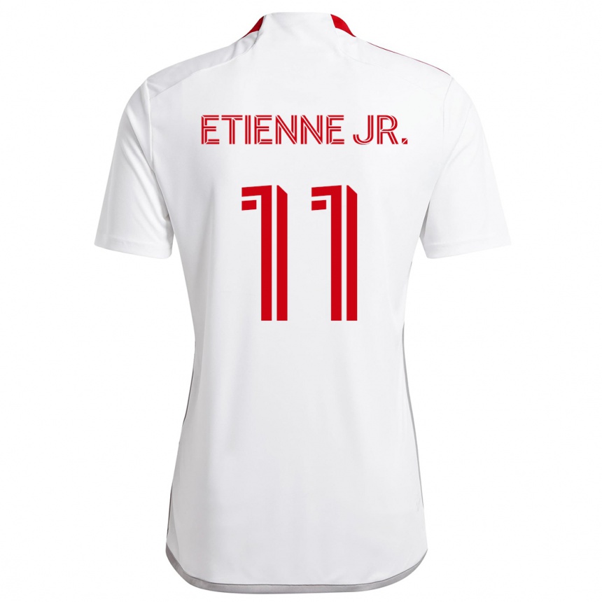 Vaikiškas Derrick Etienne Jr. #11 Balta Raudona Išvykos Marškinėliai 2024/25 T-Shirt