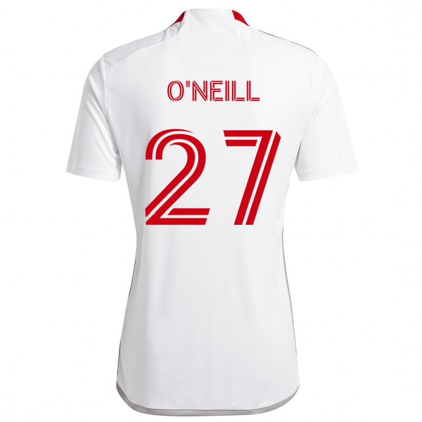 Vaikiškas Shane O'neill #27 Balta Raudona Išvykos Marškinėliai 2024/25 T-Shirt