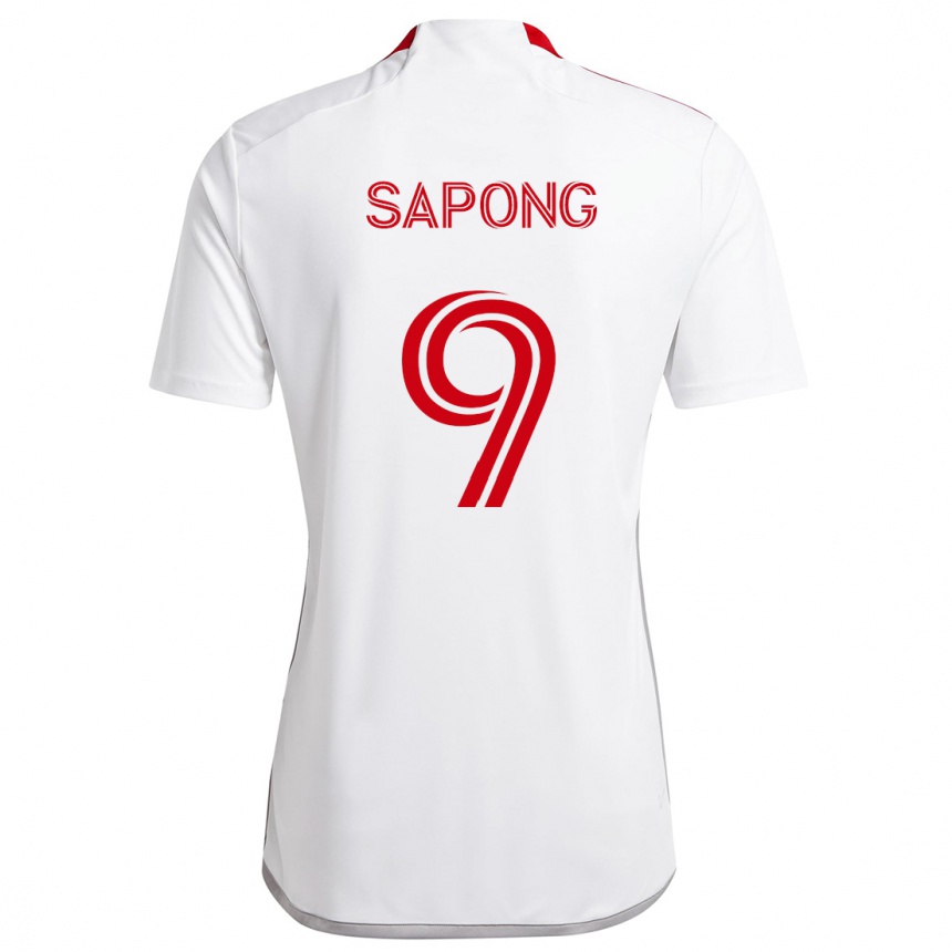 Vaikiškas C.j. Sapong #9 Balta Raudona Išvykos Marškinėliai 2024/25 T-Shirt