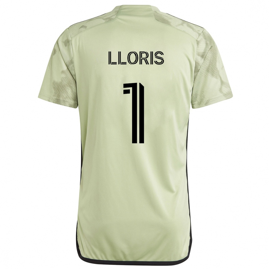 Vaikiškas Hugo Lloris #1 Šviesiai Žalia Išvykos Marškinėliai 2024/25 T-Shirt