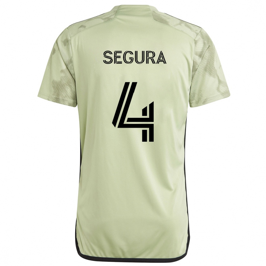 Vaikiškas Eddie Segura #4 Šviesiai Žalia Išvykos Marškinėliai 2024/25 T-Shirt