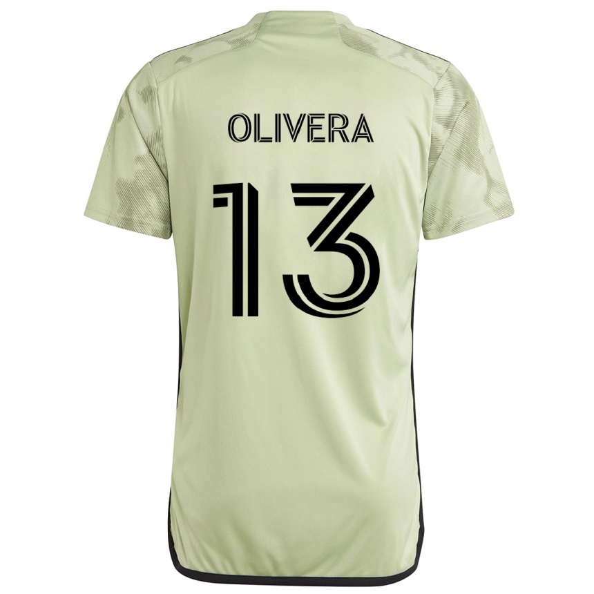 Vaikiškas Cristian Olivera #13 Šviesiai Žalia Išvykos Marškinėliai 2024/25 T-Shirt