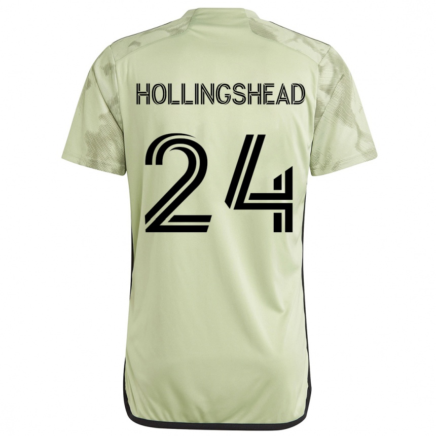 Vaikiškas Ryan Hollingshead #24 Šviesiai Žalia Išvykos Marškinėliai 2024/25 T-Shirt