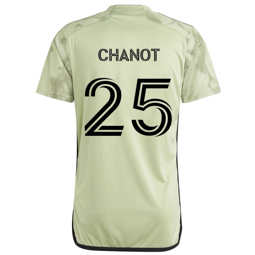 Vaikiškas Maxime Chanot #25 Šviesiai Žalia Išvykos Marškinėliai 2024/25 T-Shirt